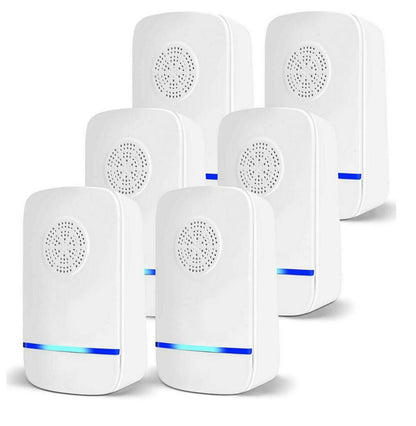 Turbo 6-Pack Ultrasonic Rodent Repellent Plug-In – Wide Coverage Mice & Pest Deterrent