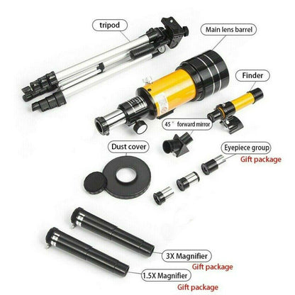 Turbo 70mm Refractor Telescope for Kids – Beginner Star Gazing Telescope with Adjustable Tripod