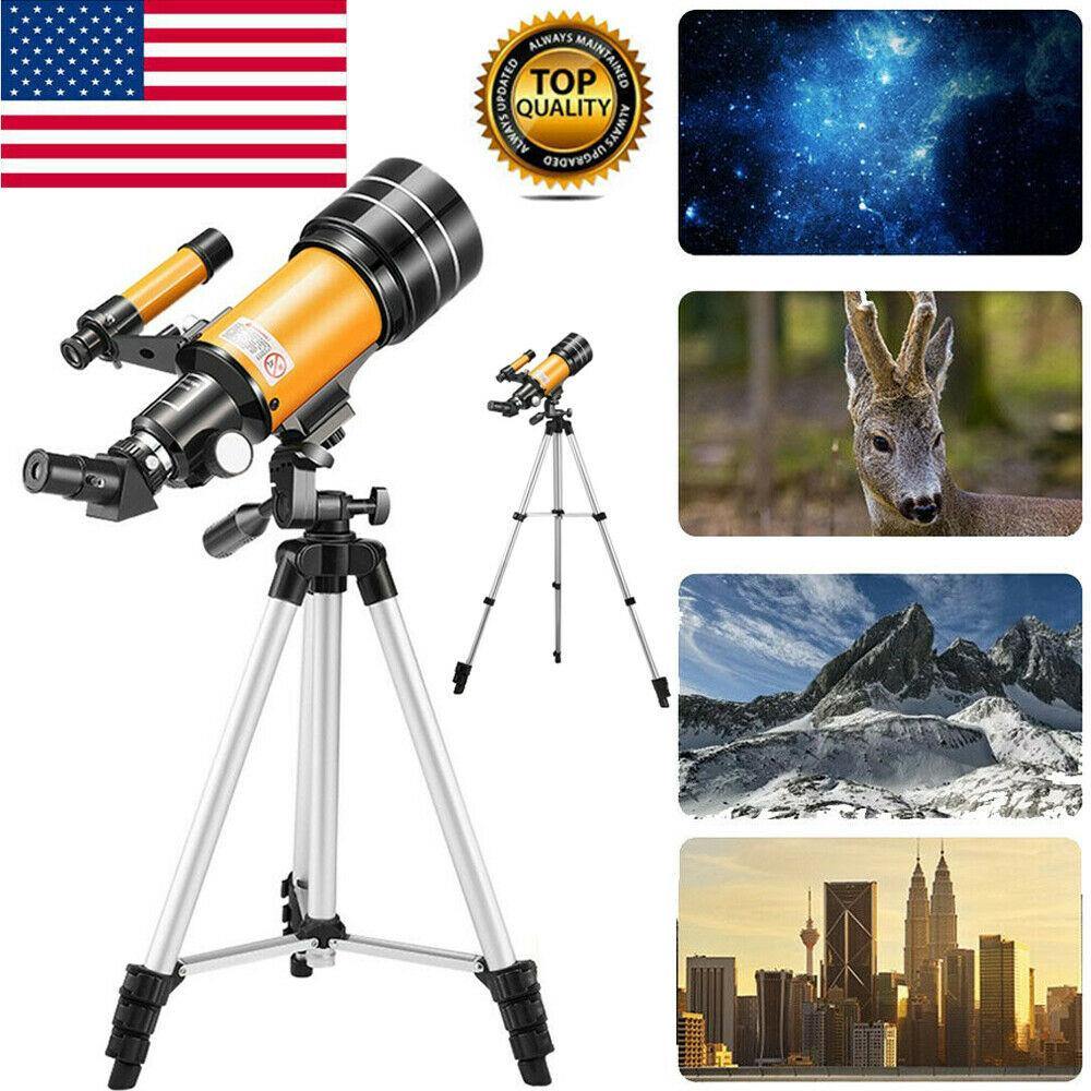 Turbo 70mm Refractor Telescope for Kids – Beginner Star Gazing Telescope with Adjustable Tripod