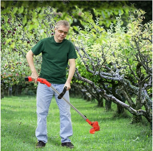 Turbo 450W Cordless Strimmer – Heavy Duty Grass Trimmer with 21V Copper Motor