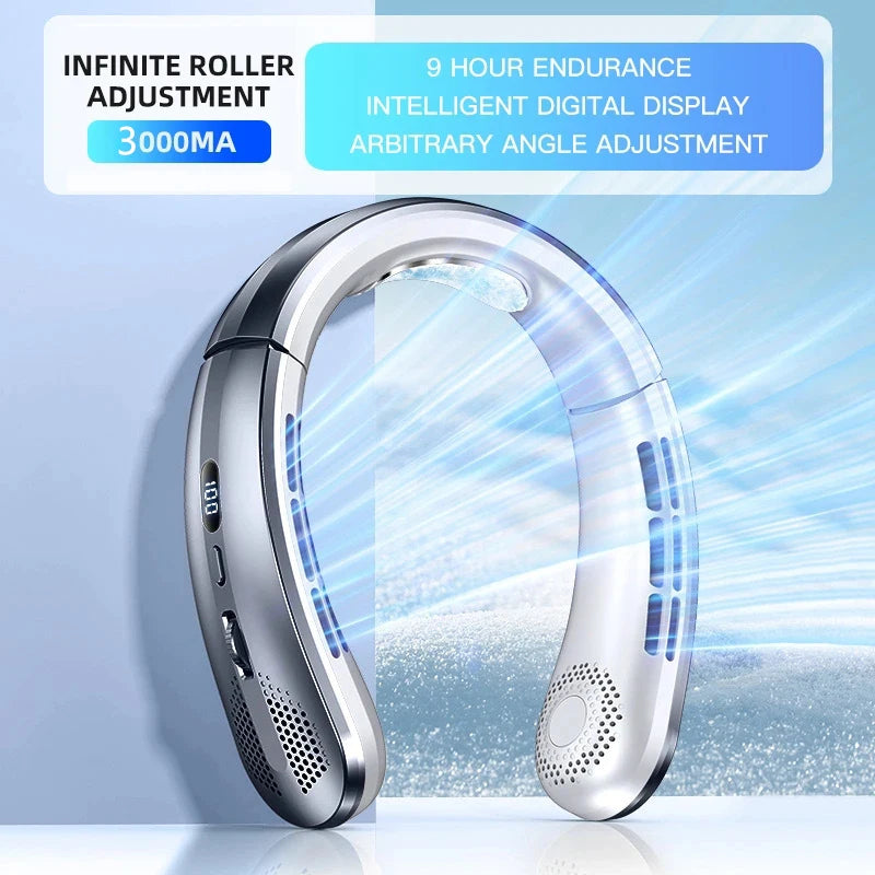 TurboAir™ Digital Bladeless Neck Fan with LED Display