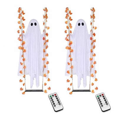 Turbo Cables – Illuminated Swinging Halloween Ghost Decoration