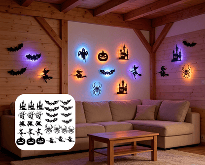 Turbo Cables – Cord Free Halloween LED Wall Decorations