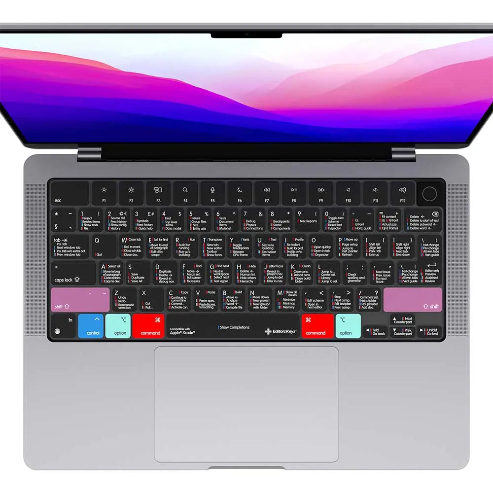 Mac Pro Included Keyboard Xcode Keyboard Covers for MacBook Pro - Turbo Cables